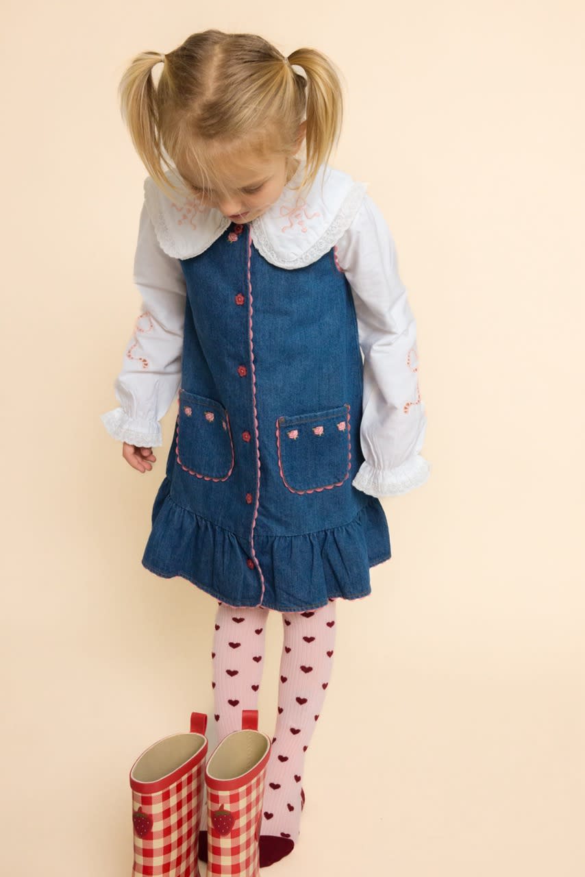 Monique Dress - Mid Blue