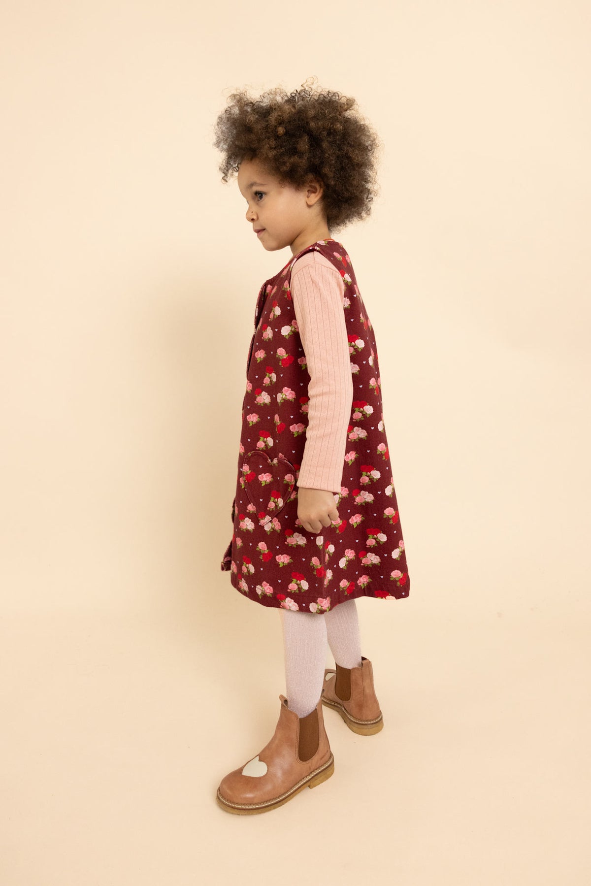 Riley Dress - Cranberry Rose