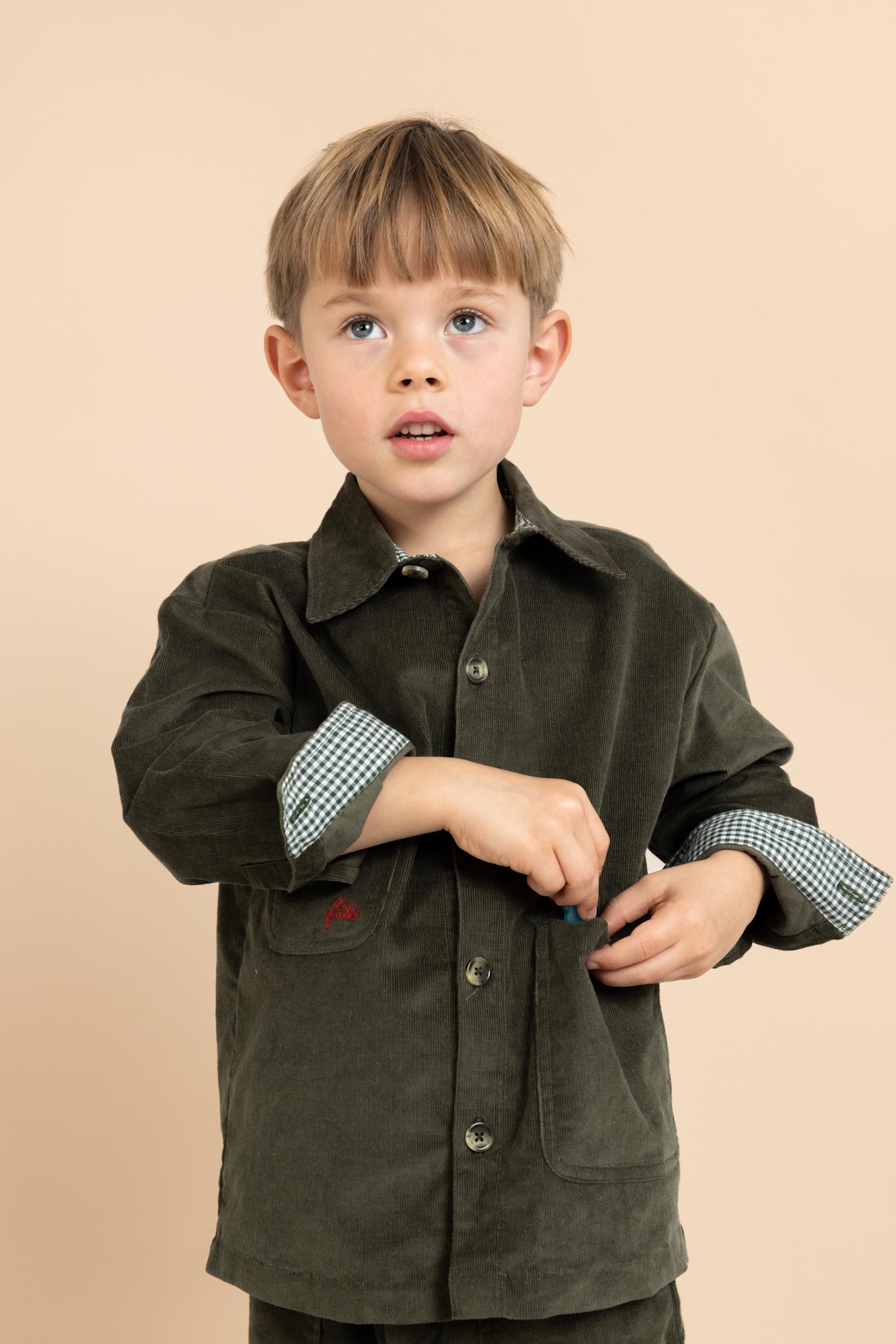 Billie Overshirt - Green Oak