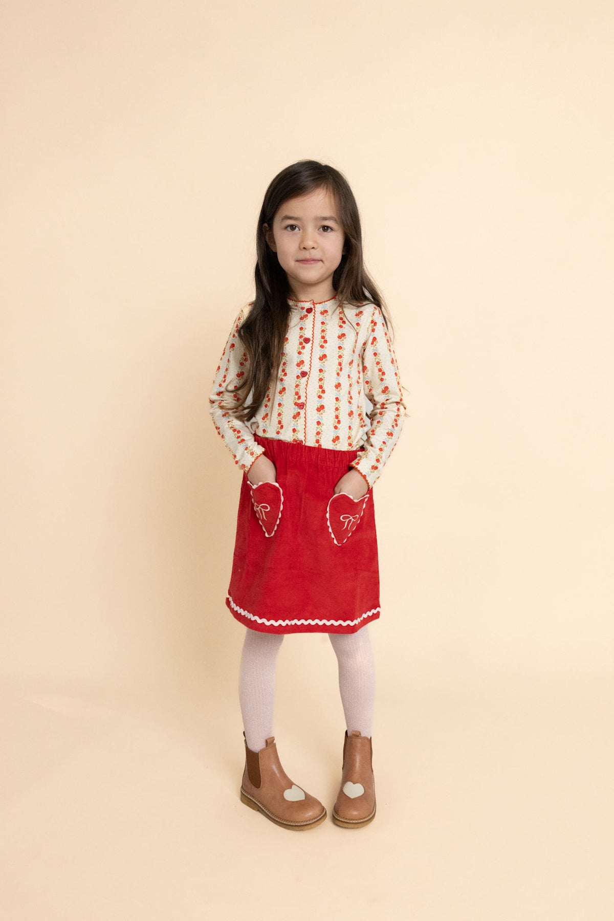 Carol Skirt - Poppy red