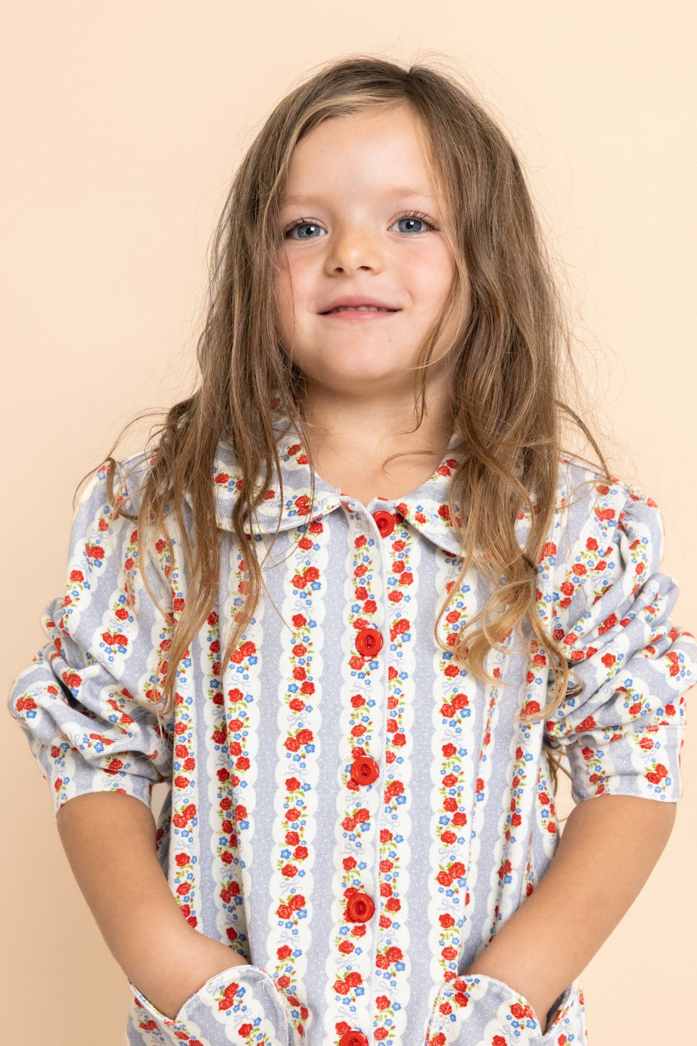 Aria Overshirt - Blue Air Rose
