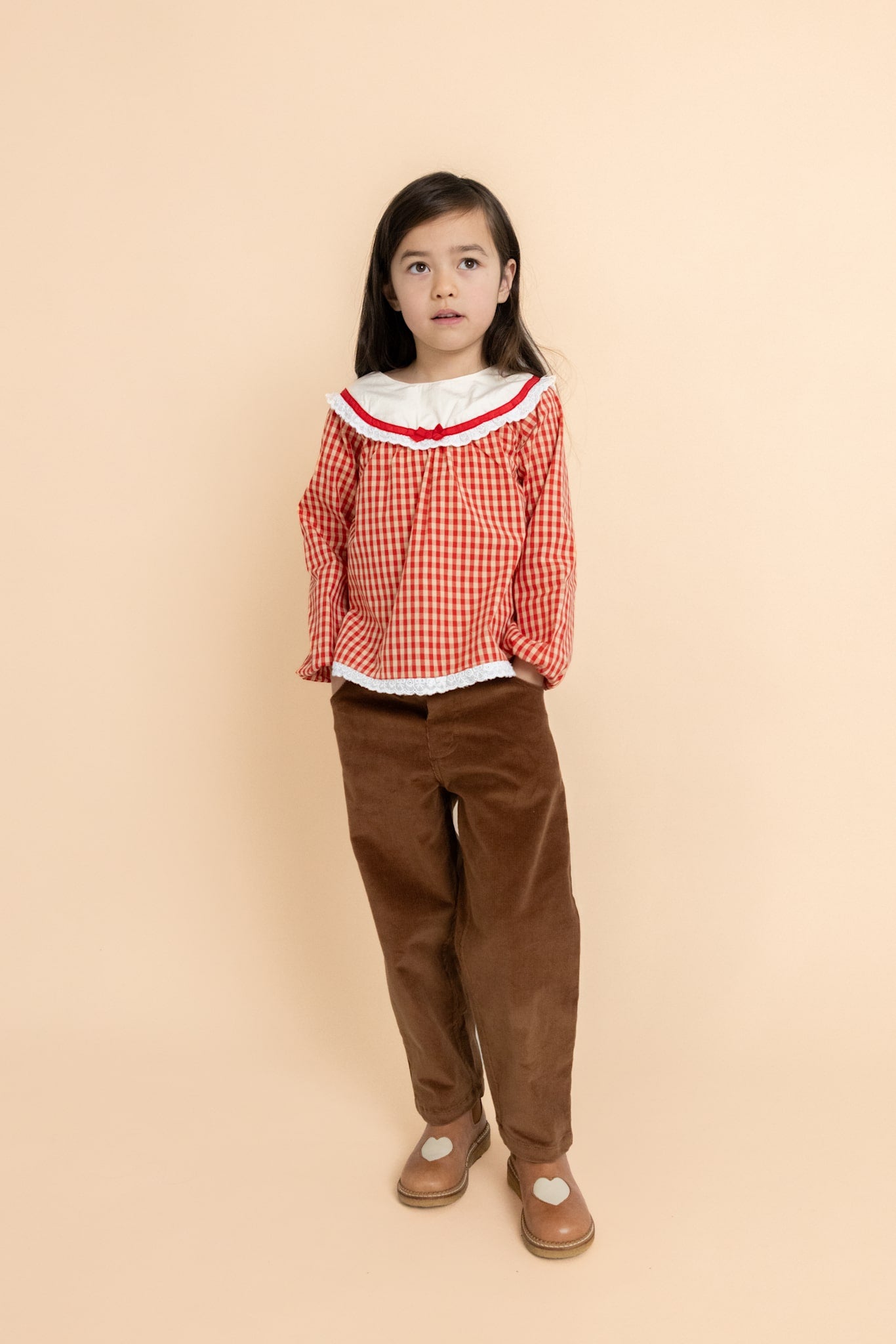 Lucia Blouse - Poppy Red Gingham