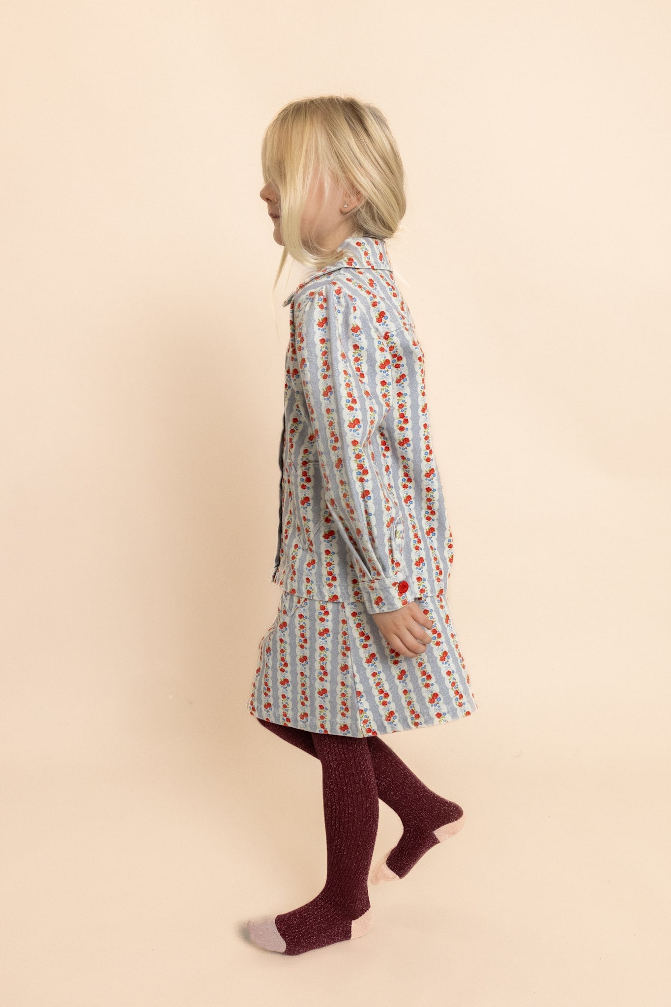 Aria Skirt - Blue Air Rose
