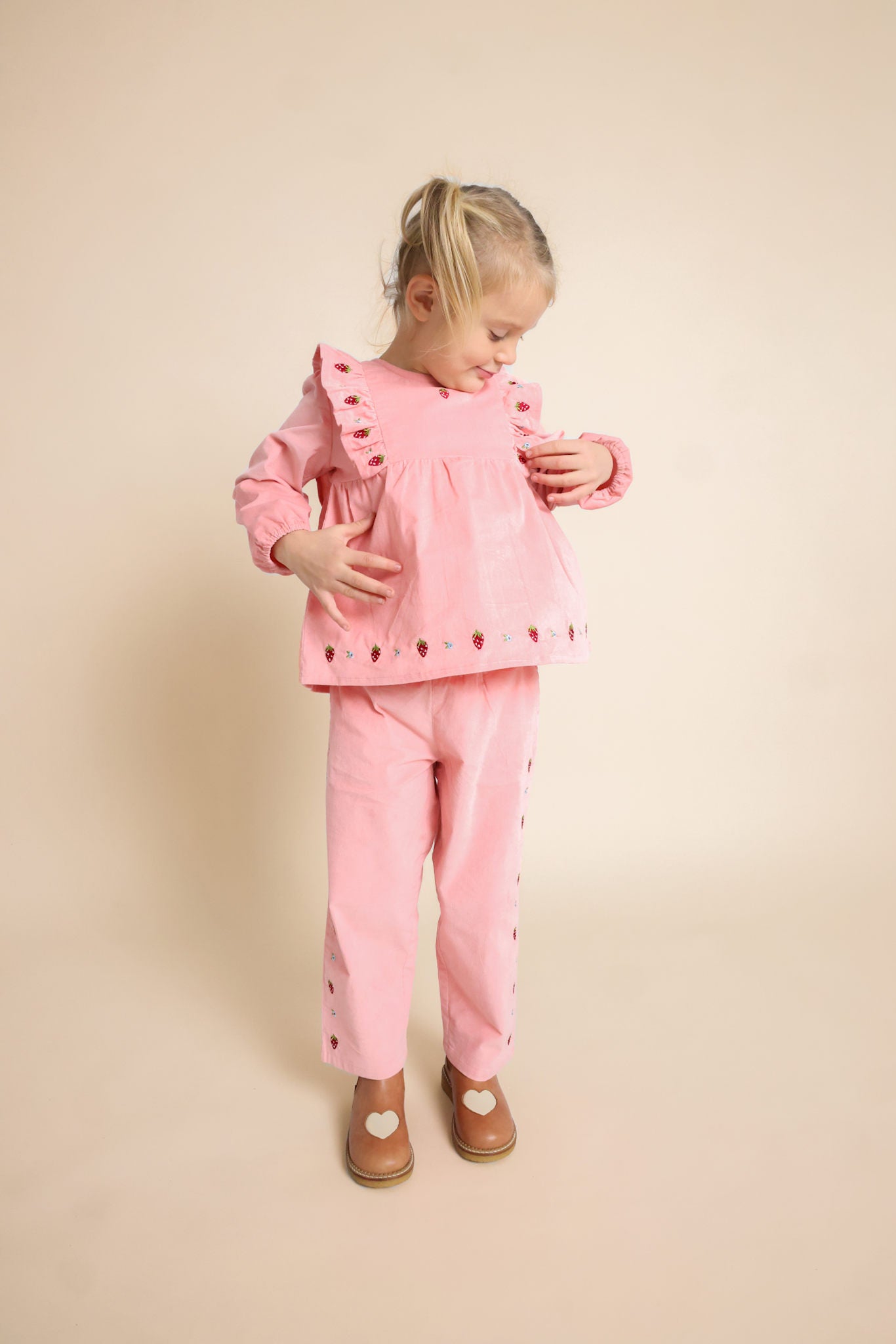 Belle Blouse - Warm Pink