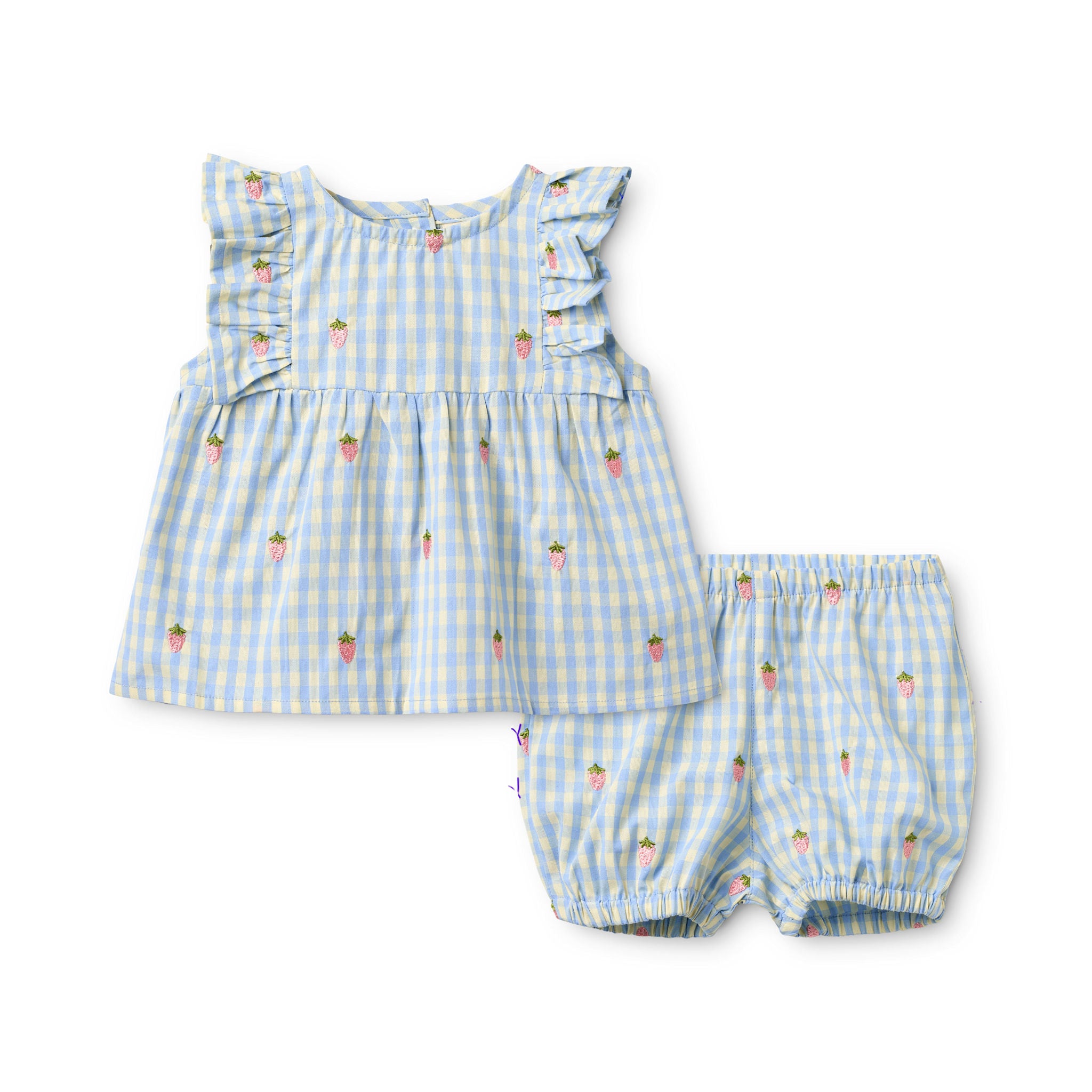 Mille Baby SL Set - Sky Berry Gingham
