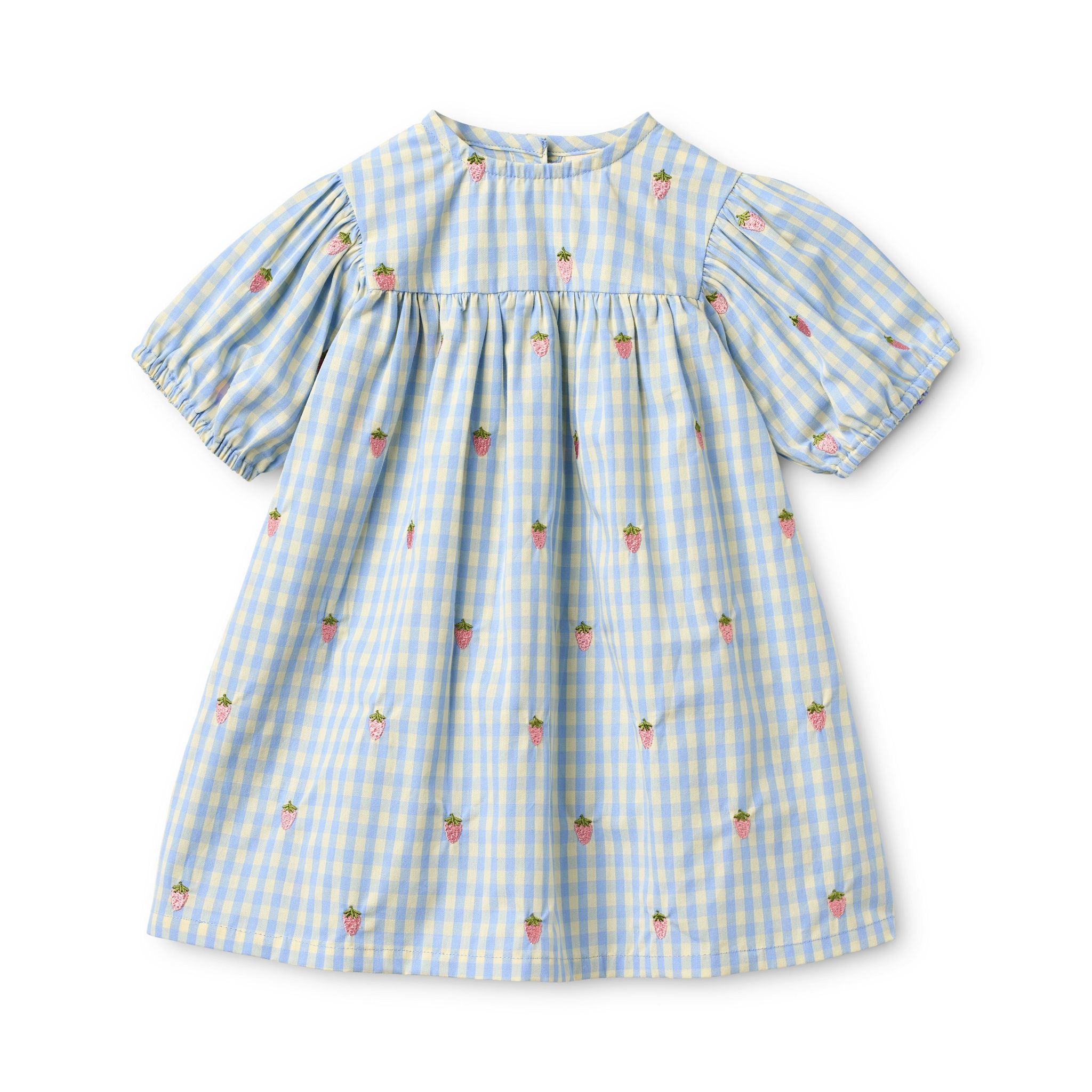 Mille SS Dress - Sky Berry Gingham