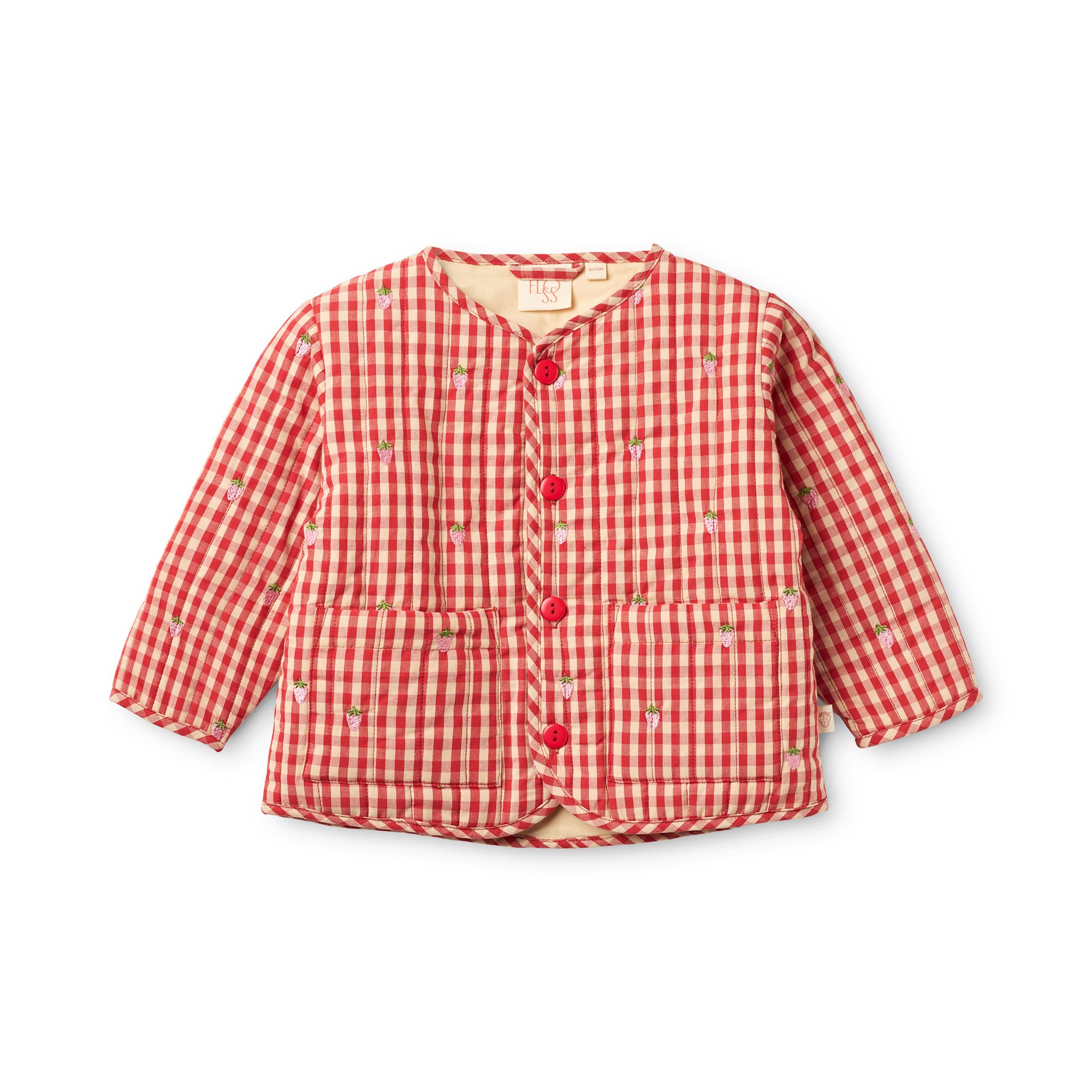 Molly Pineberry Jacket - Red-pink Berry Gingham