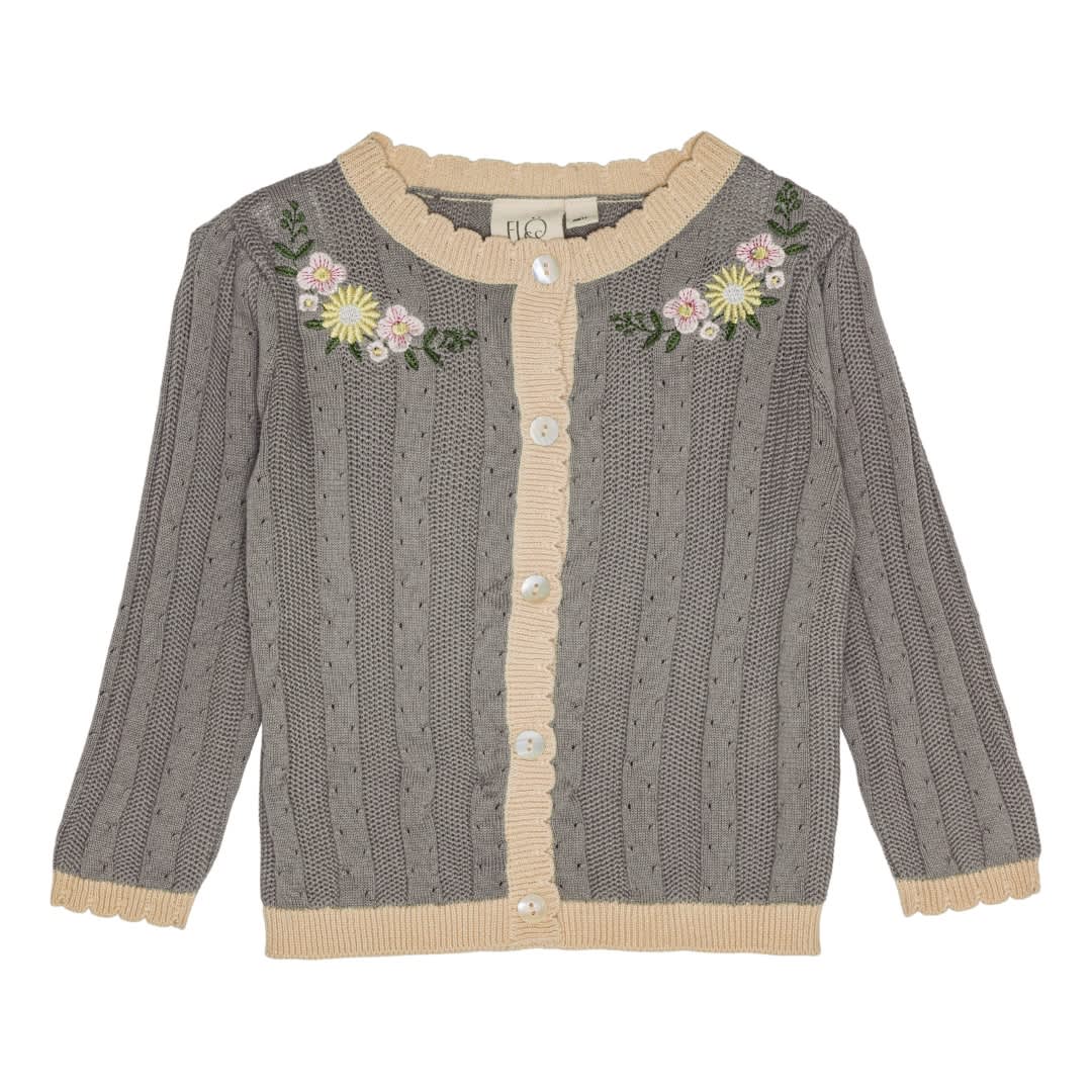 Daisy Cardigan - Misty blue