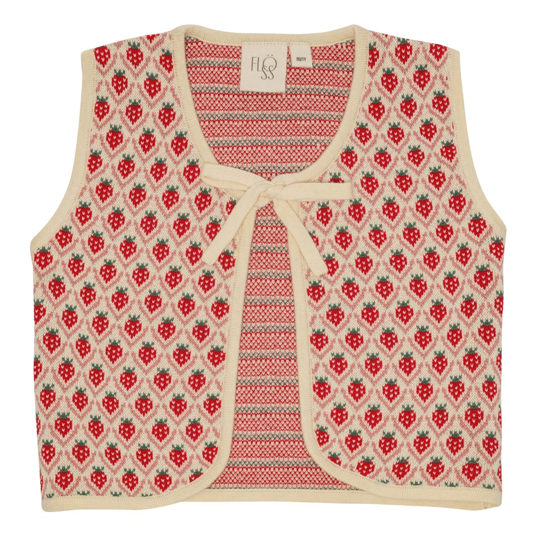 Zuri Vest - Soft White Berry