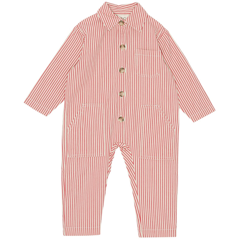 Flöss Aps Max Overall Overall Scarlet Stripe