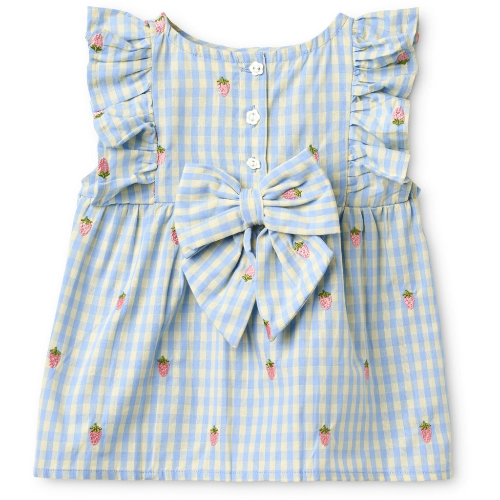 Flöss Aps Mille Baby SL Set Set Sky Berry Gingham