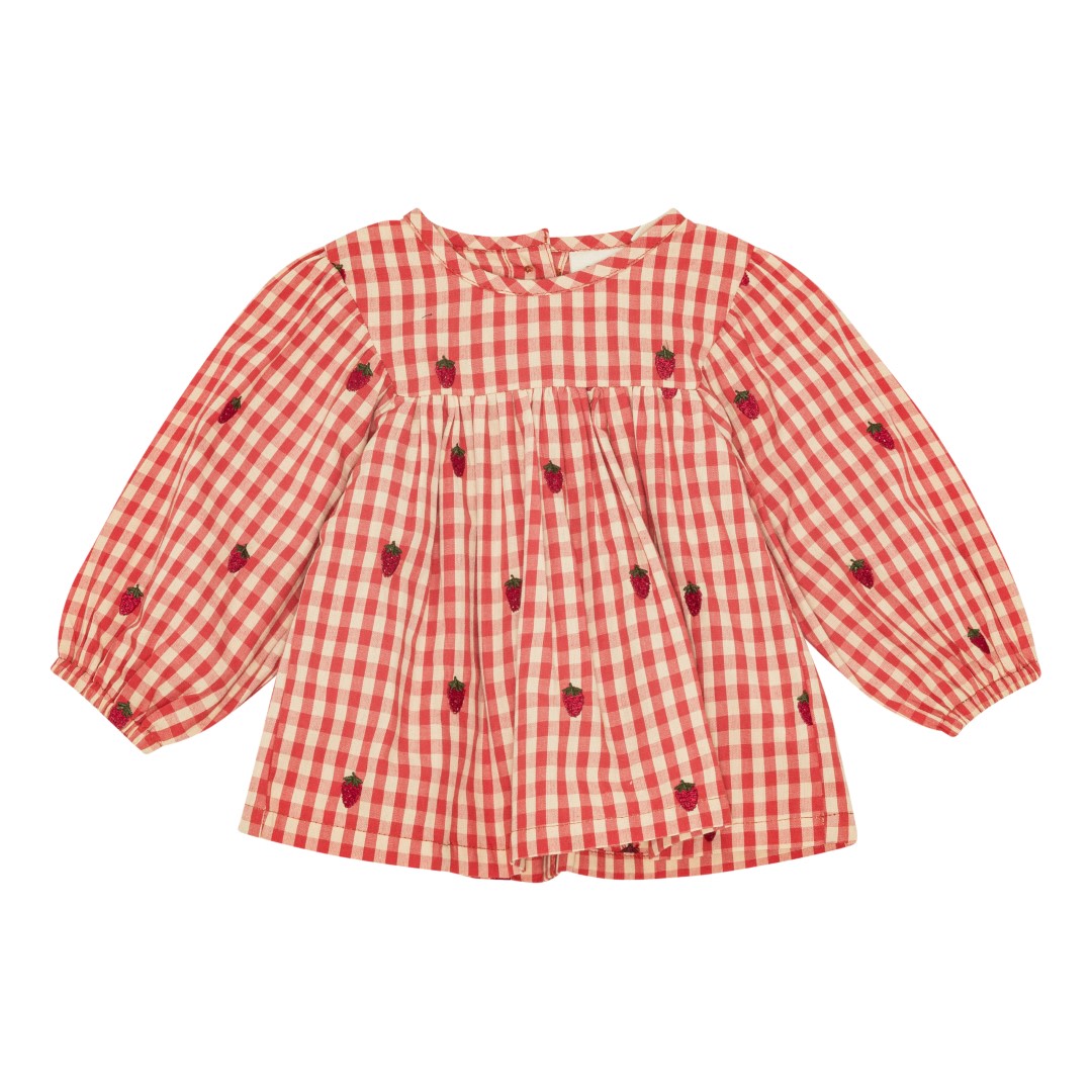 Molly Baby Set - Berry Gingham