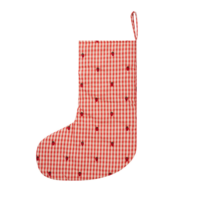 Flöss Aps Molly Christmas Stocking Socks Berry Gingham
