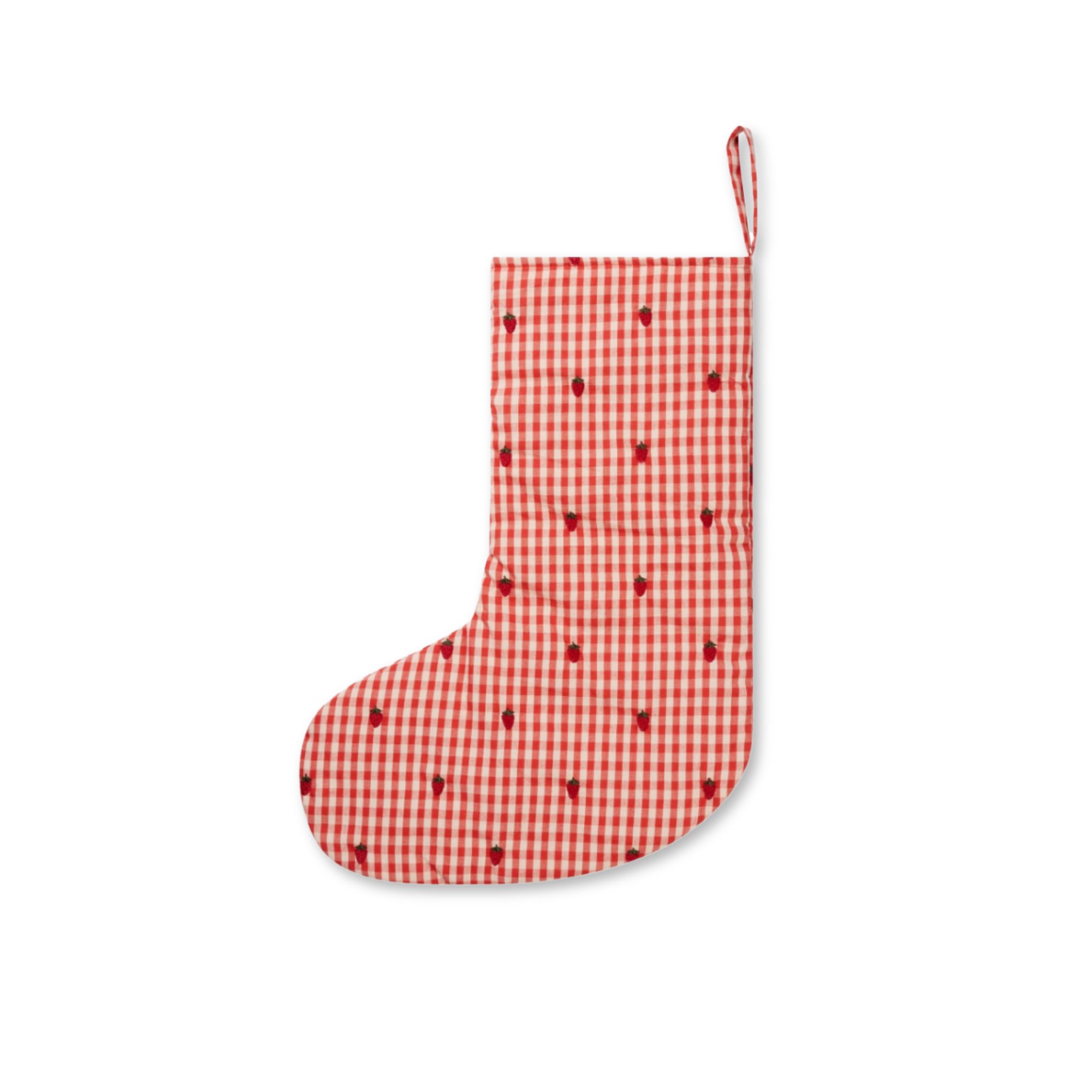 Molly Christmas Stocking - Berry Gingham