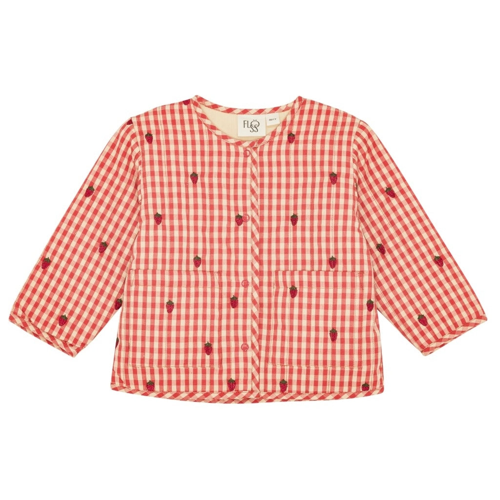 Flöss Aps Molly Jacket Jacket Berry Gingham