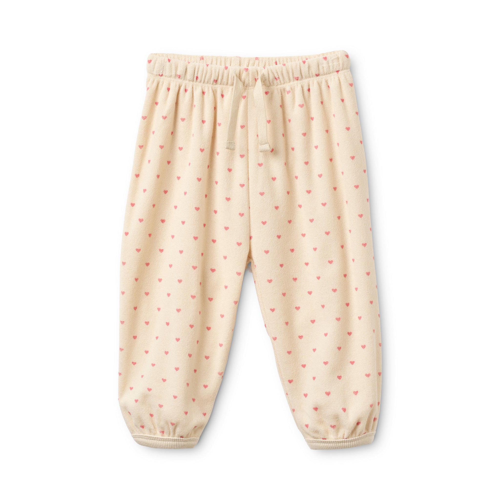 Nohr Sweatpants - Cream-Pink heart