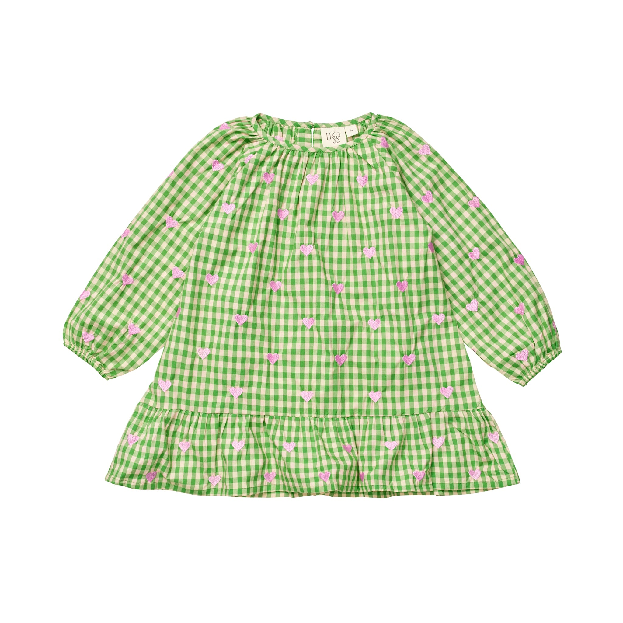 Becca Dress - Green gingham