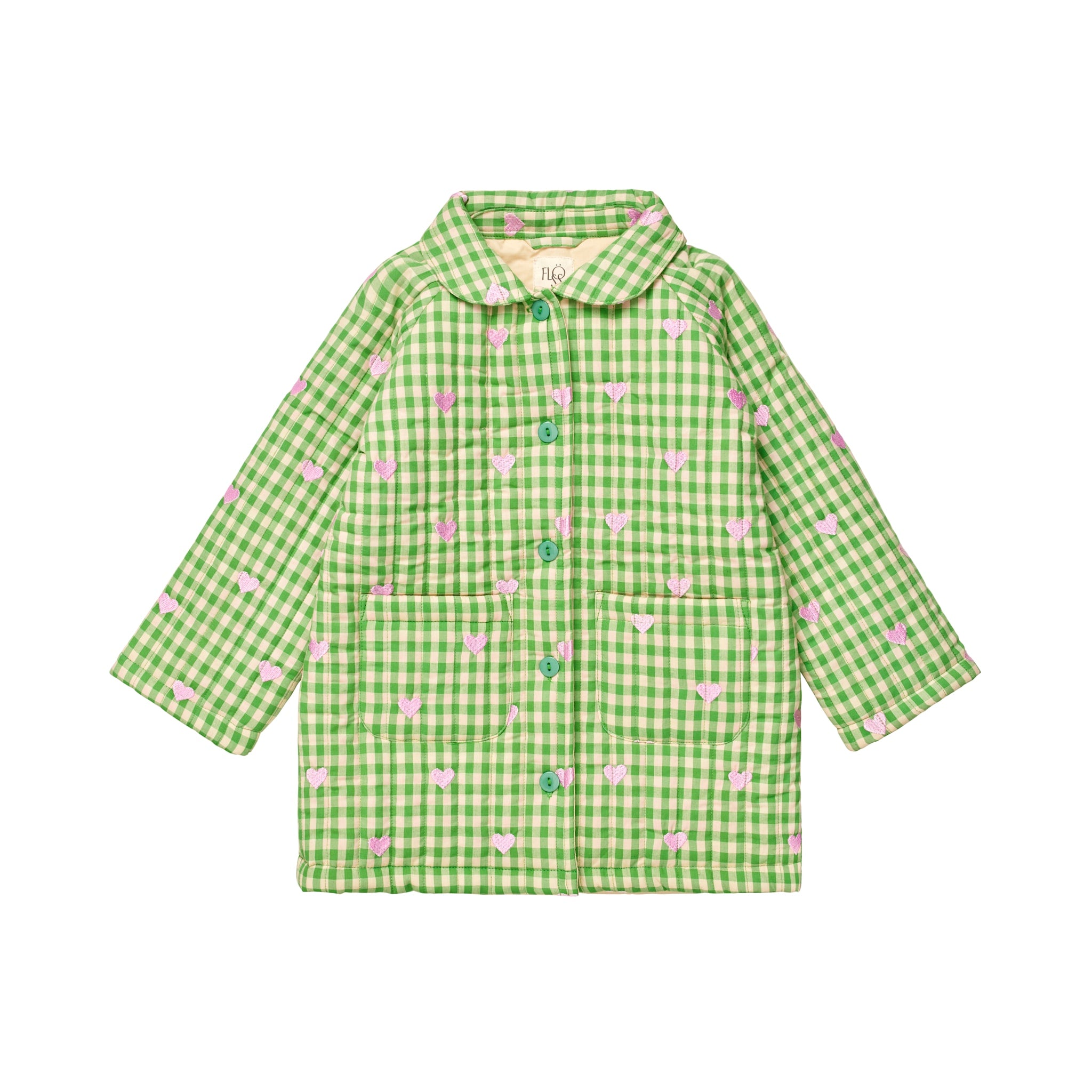 Becca Coat - Green gingham
