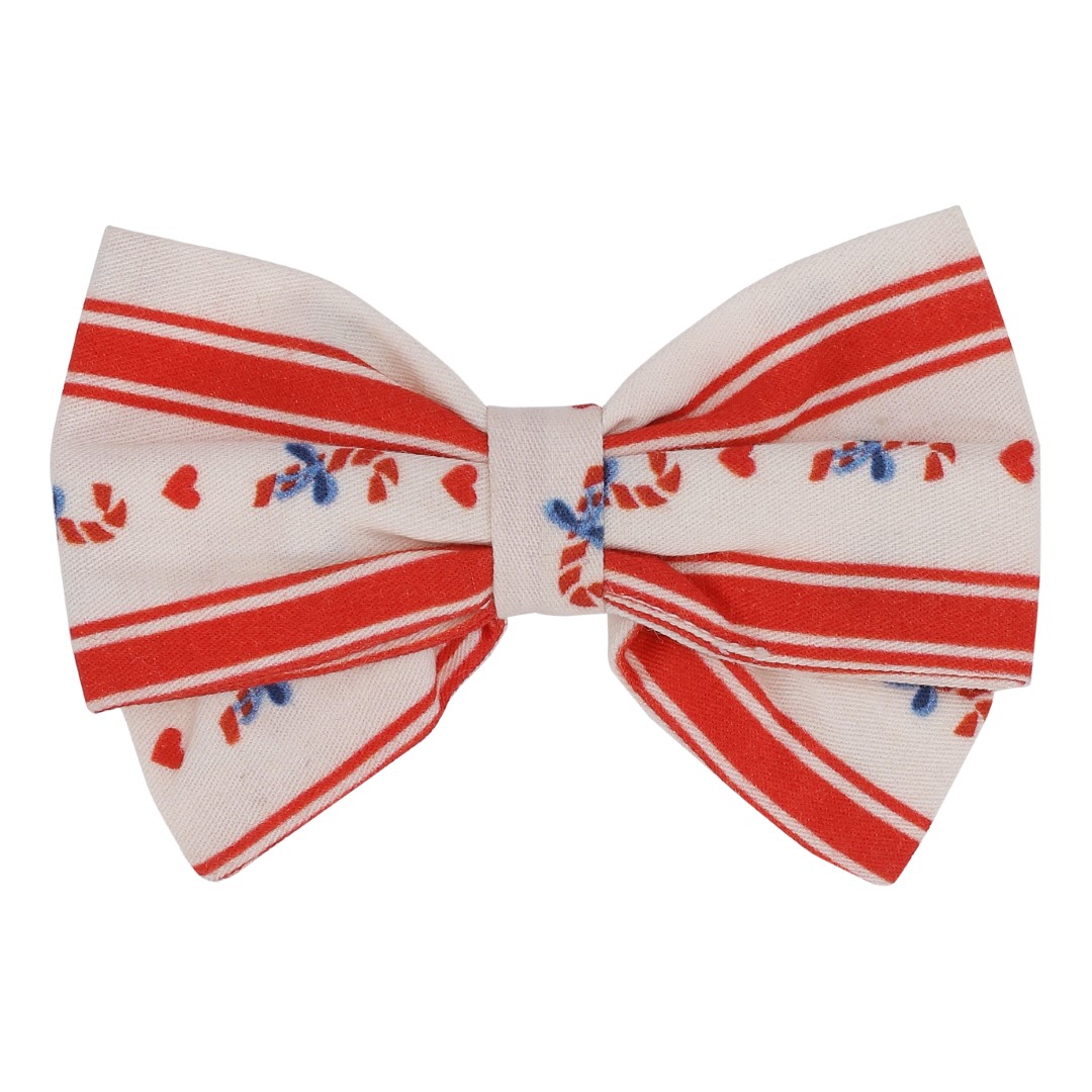 Noelle Bow - Holiday Stripe