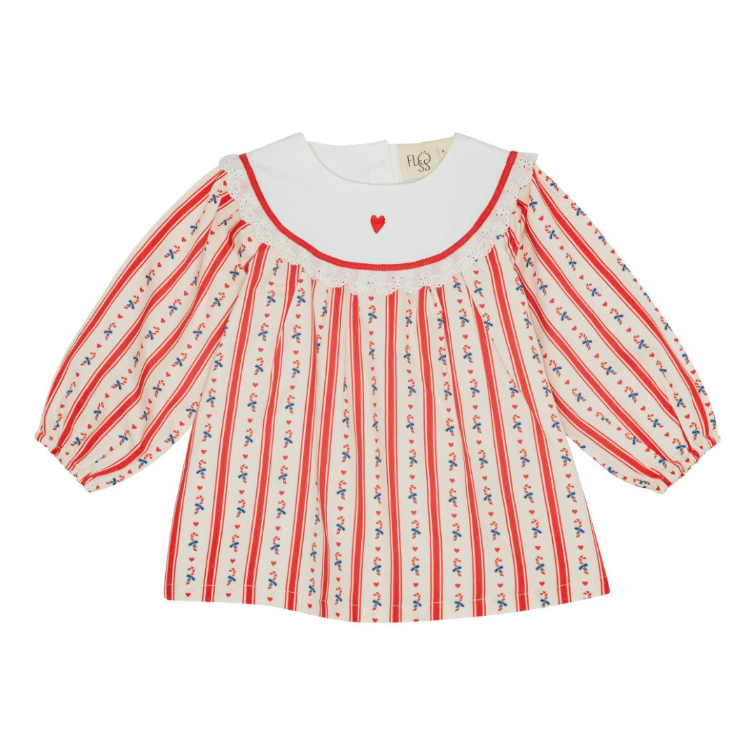 Noelle Dress - Holiday Stripe