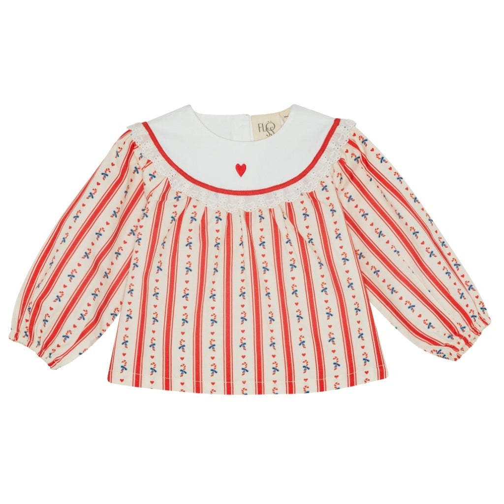 Flöss Aps Noelle Blouse Blouse Holiday Stripe
