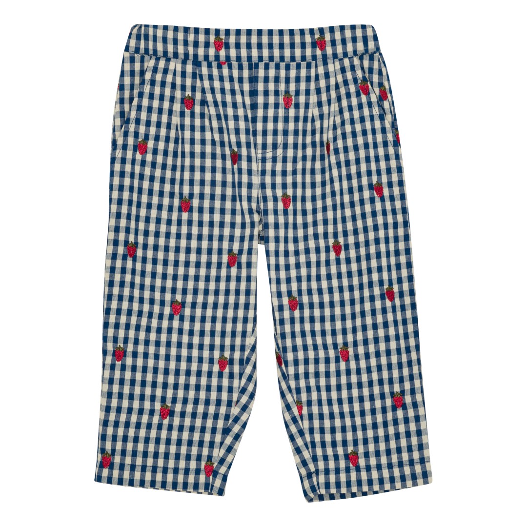 Nolly Pants - Berry blue check