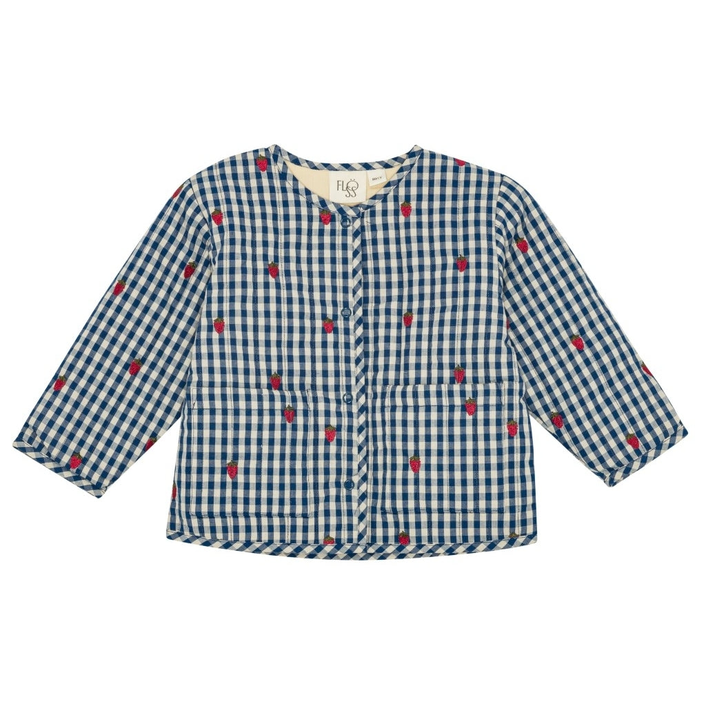 Flöss Aps Nolly Jacket Jacket Berry blue check