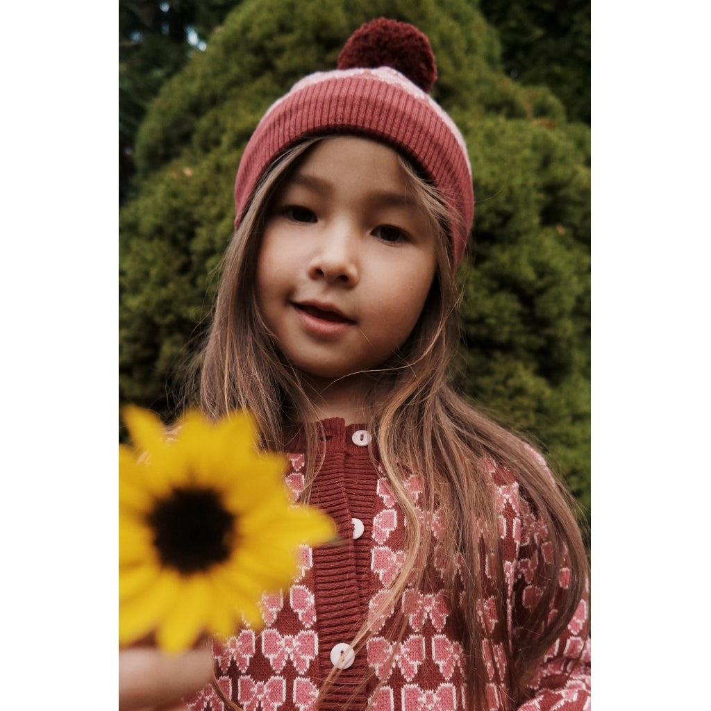 Flöss Aps Nova Beanie Beanie Bordeaux Bow