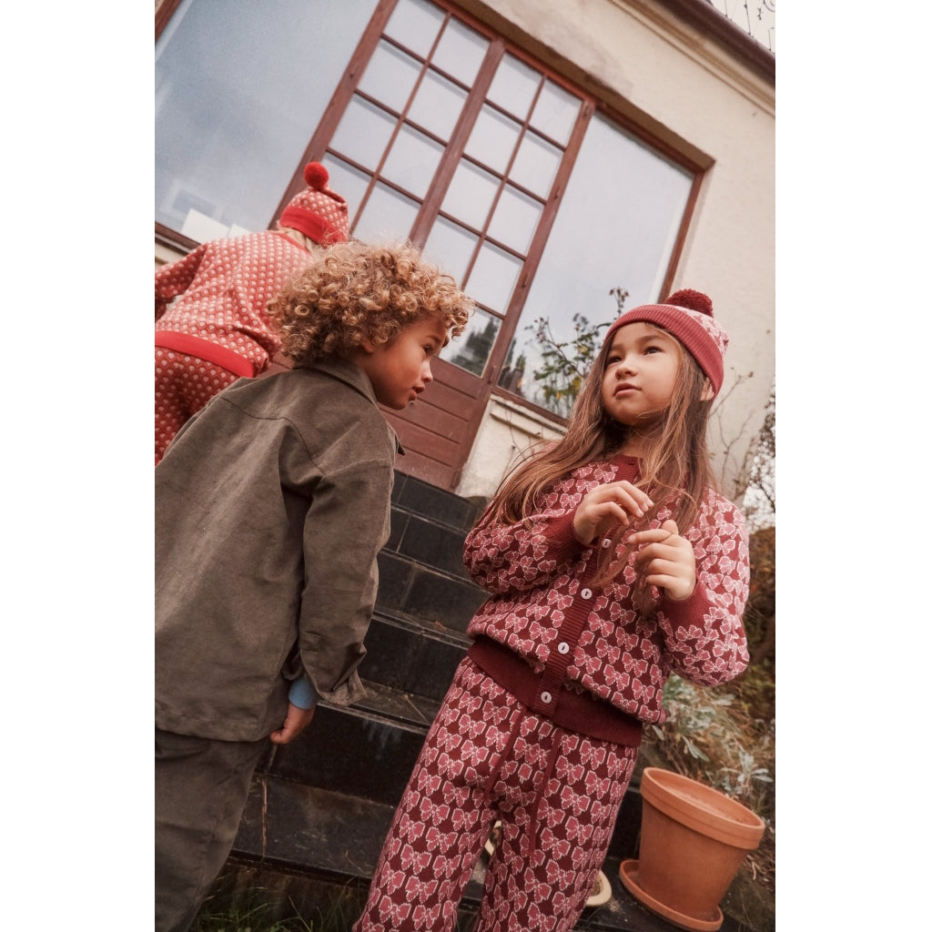 Flöss Aps Nova Beanie Beanie Bordeaux Bow