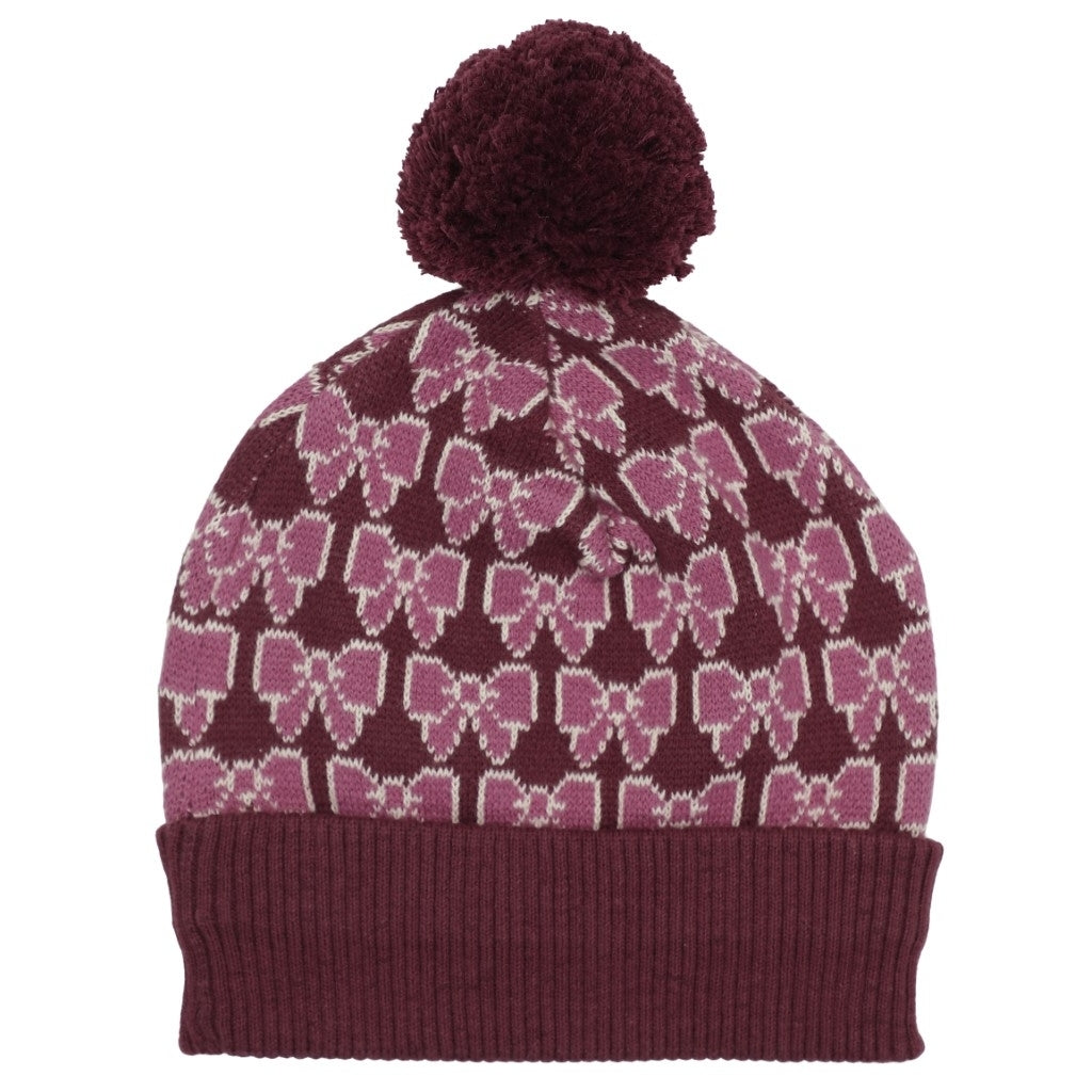 Flöss Aps Nova Beanie Beanie Bordeaux Bow