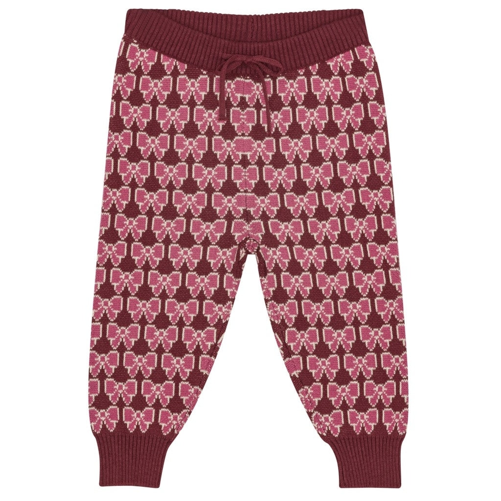 Flöss Aps Nova Pants Pants Bordeaux Bow
