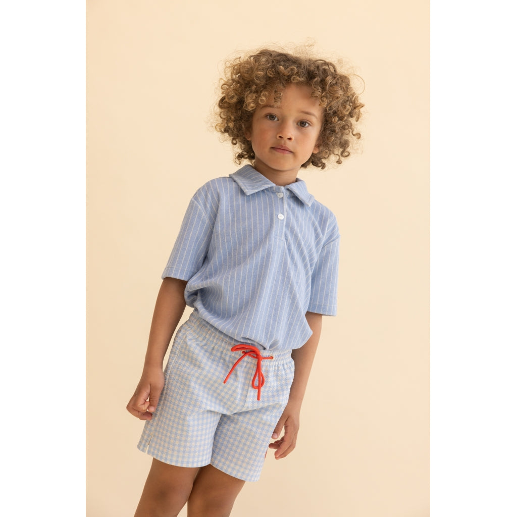 Flöss Aps Ocean Swim Shorts Shorts Blue Gingham