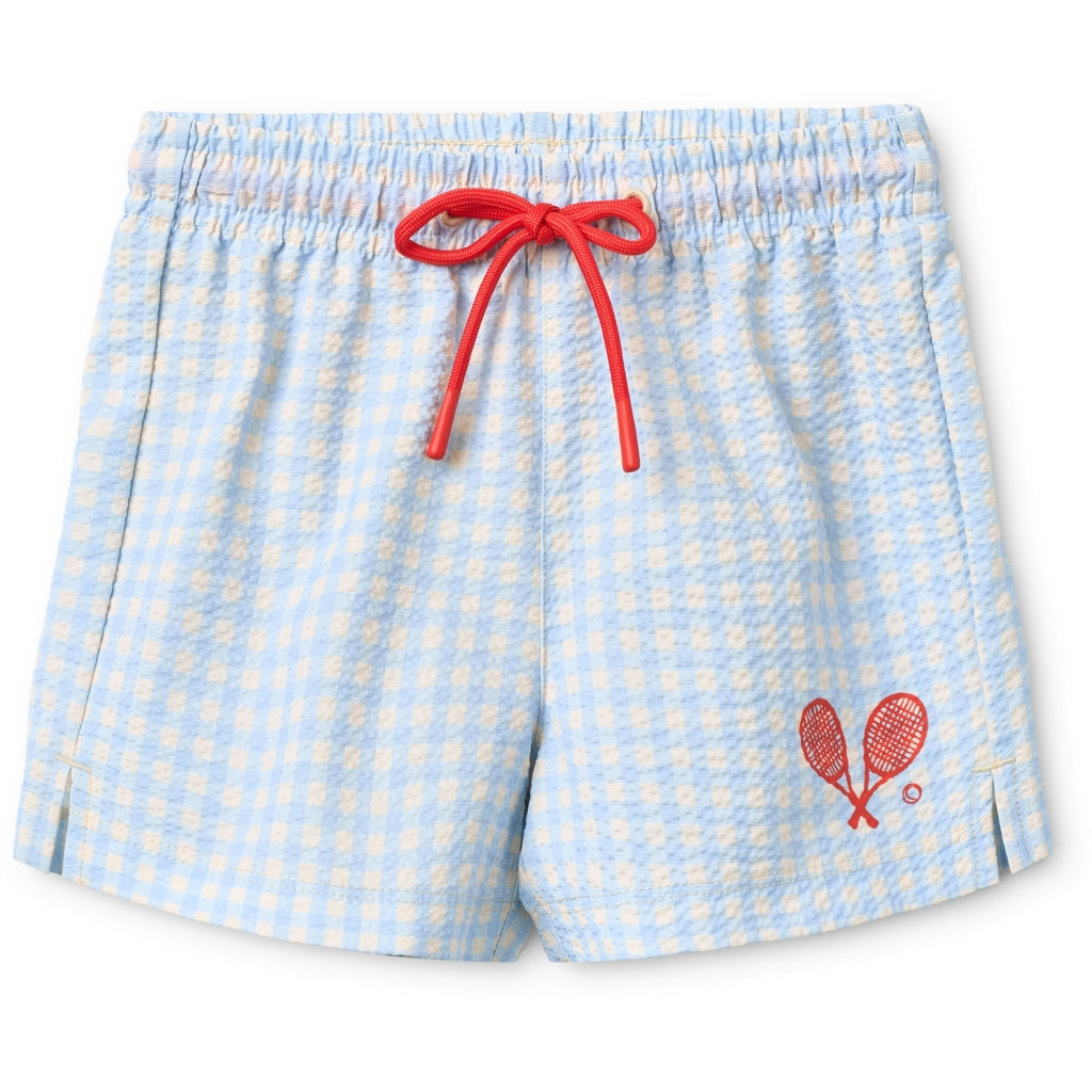 Flöss Aps Ocean Swim Shorts Shorts Blue Gingham