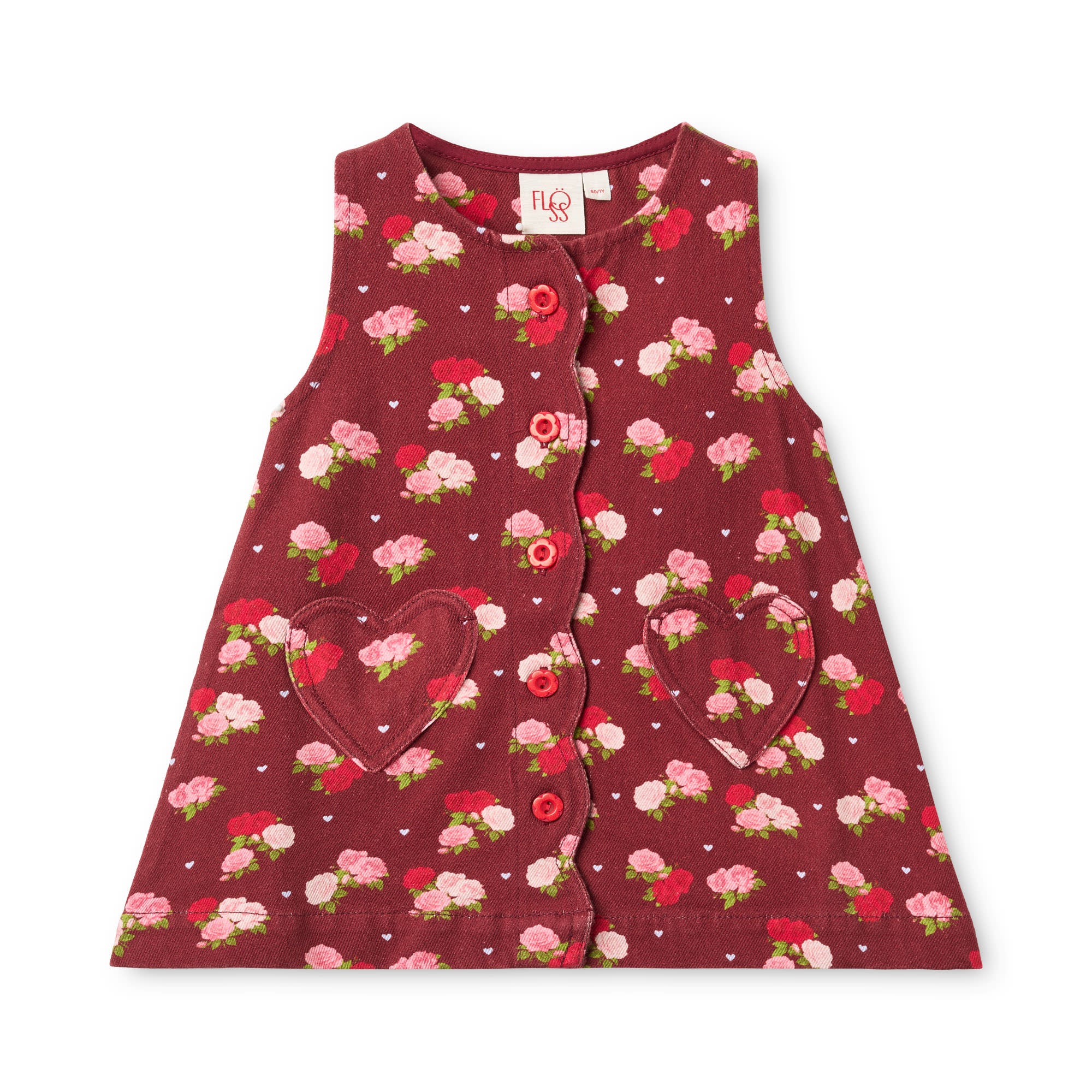 Riley Dress - Cranberry Rose