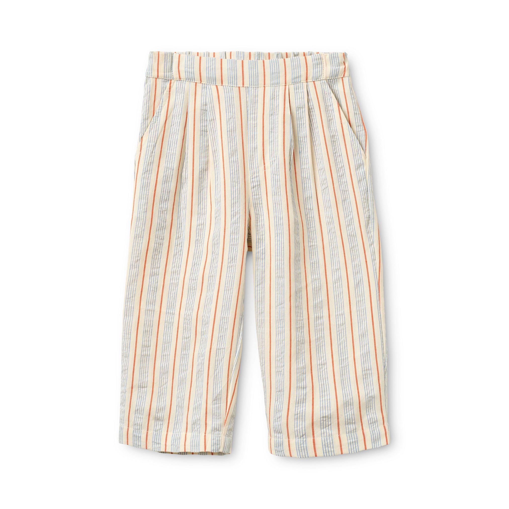 Robin Pants - Blue-tangerine Stripe
