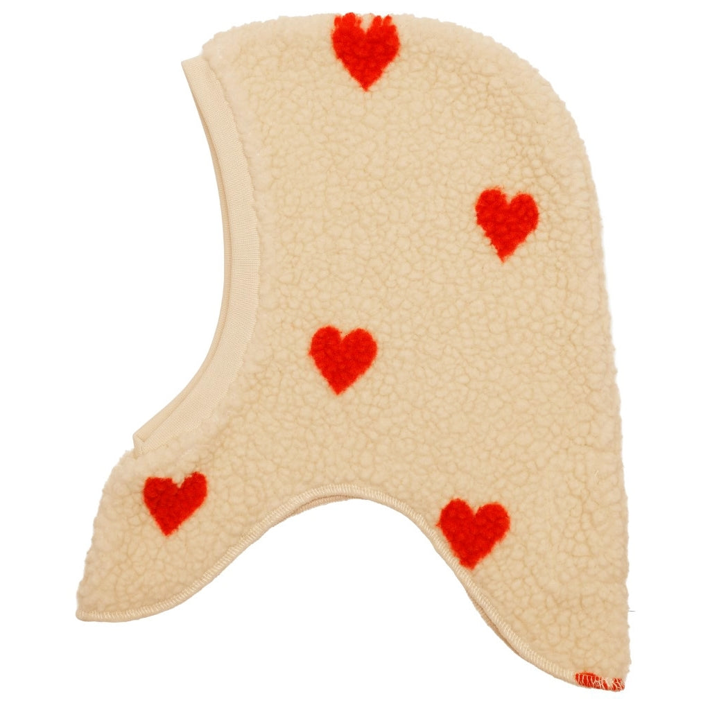 Flöss Aps Simone Balaclava Balaclava Soft white heart
