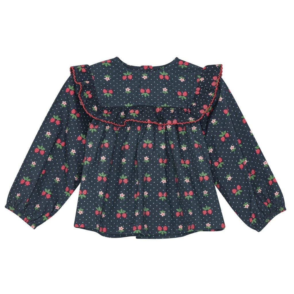 Flöss Aps Sofia Blouse Blouse Navy Space Berry