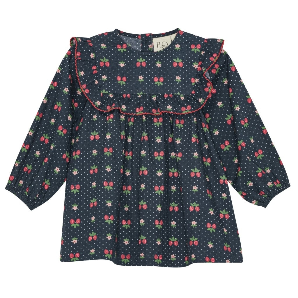 Flöss Aps Sofia Dress Dress Navy Space Berry