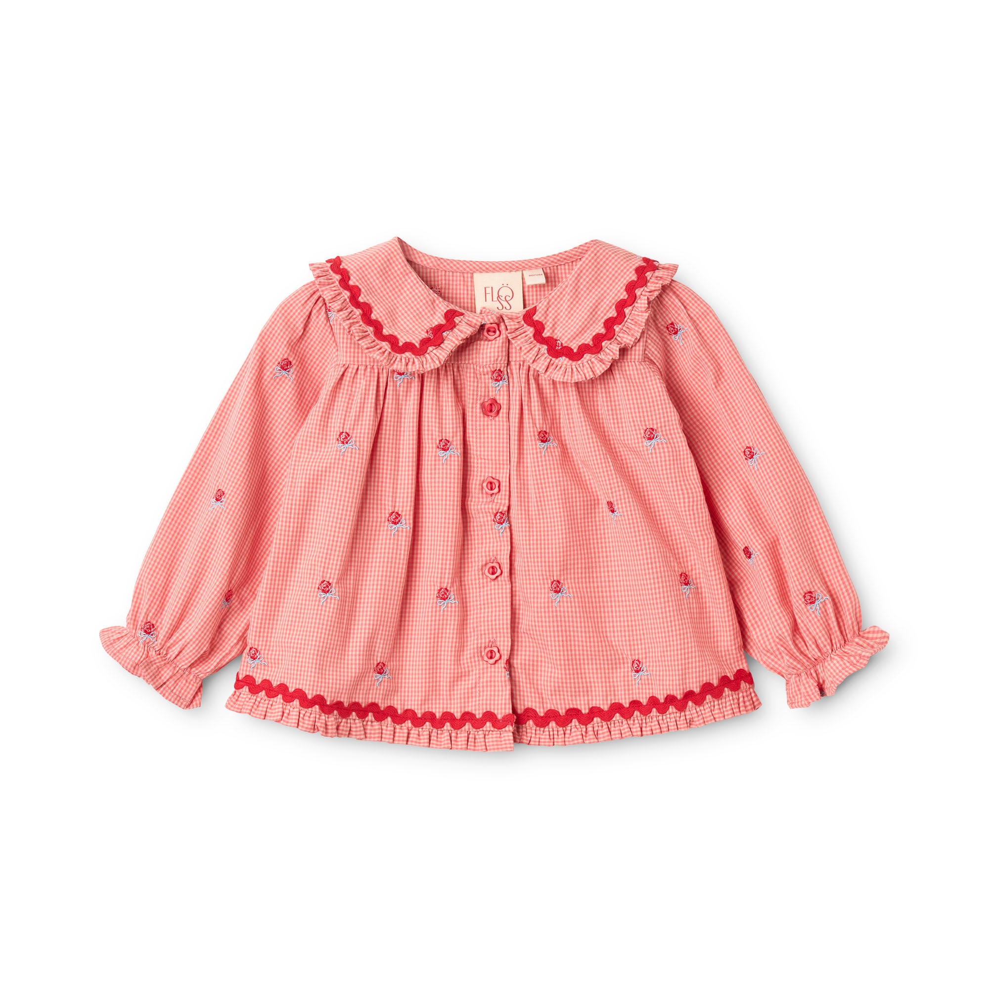 Sonja Blouse - Pink Rose Gingham