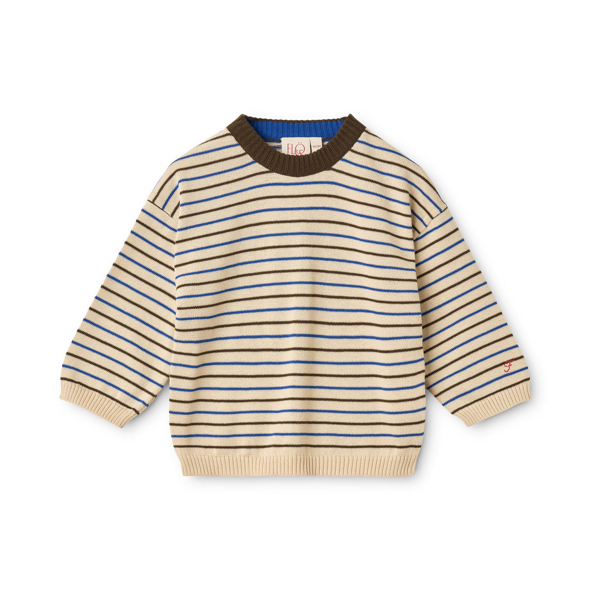 Storm Sweater - Cream-Mosswood Stripe