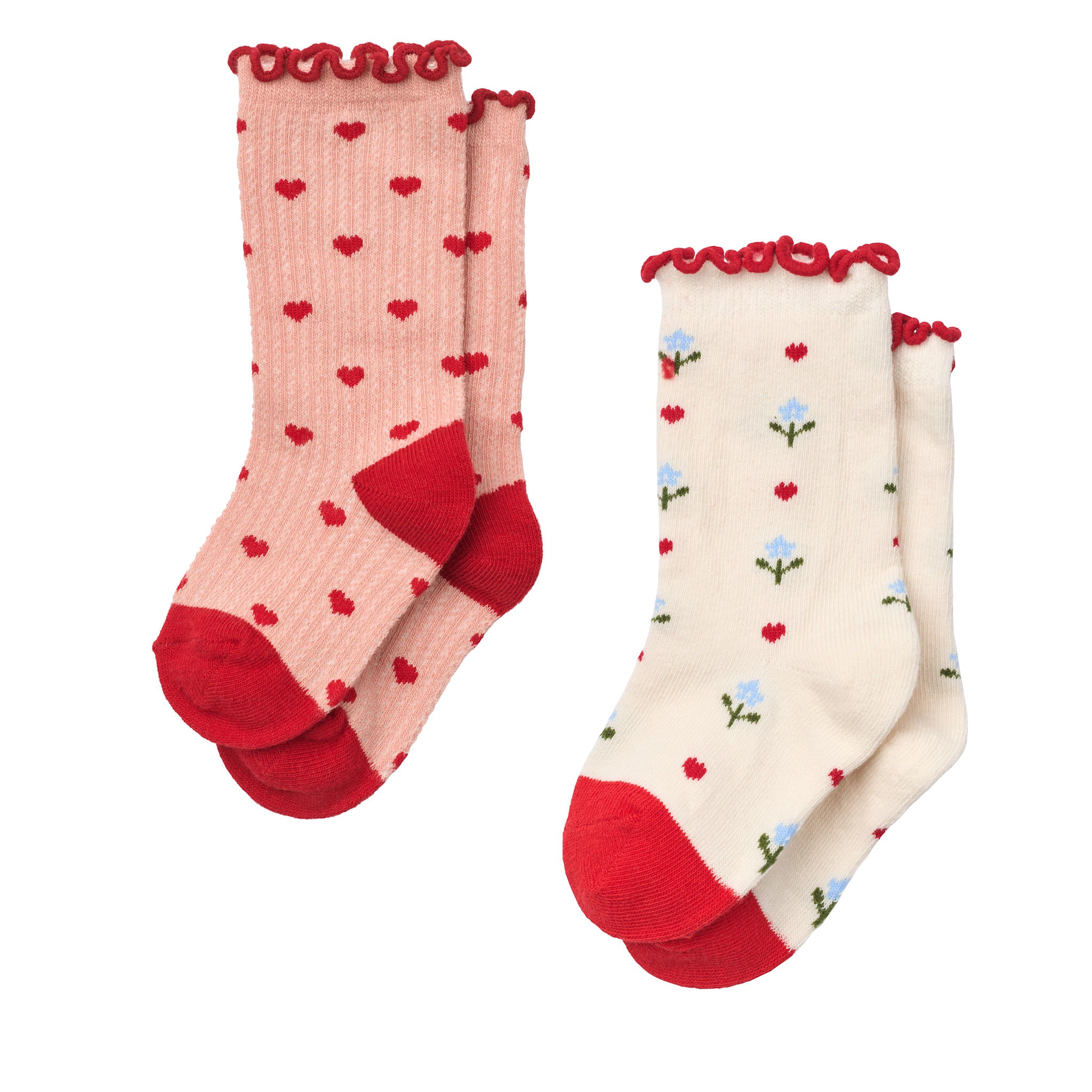 Vigga Socks 2 pack - Violet Heart 2-pack