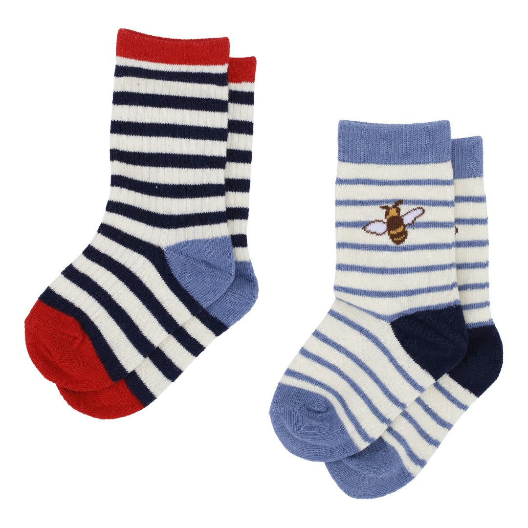 Vilde Socks 2-pack - Bee 2-pack