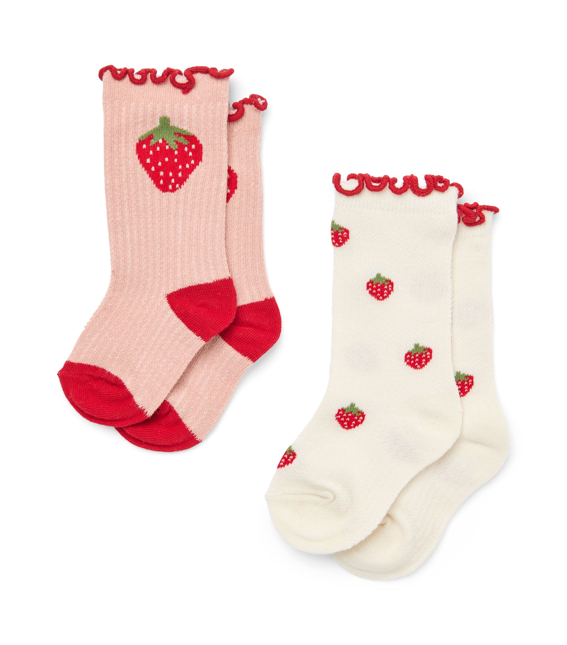 Vigga Socks 2 pack - Pointelle Berry 2-pack