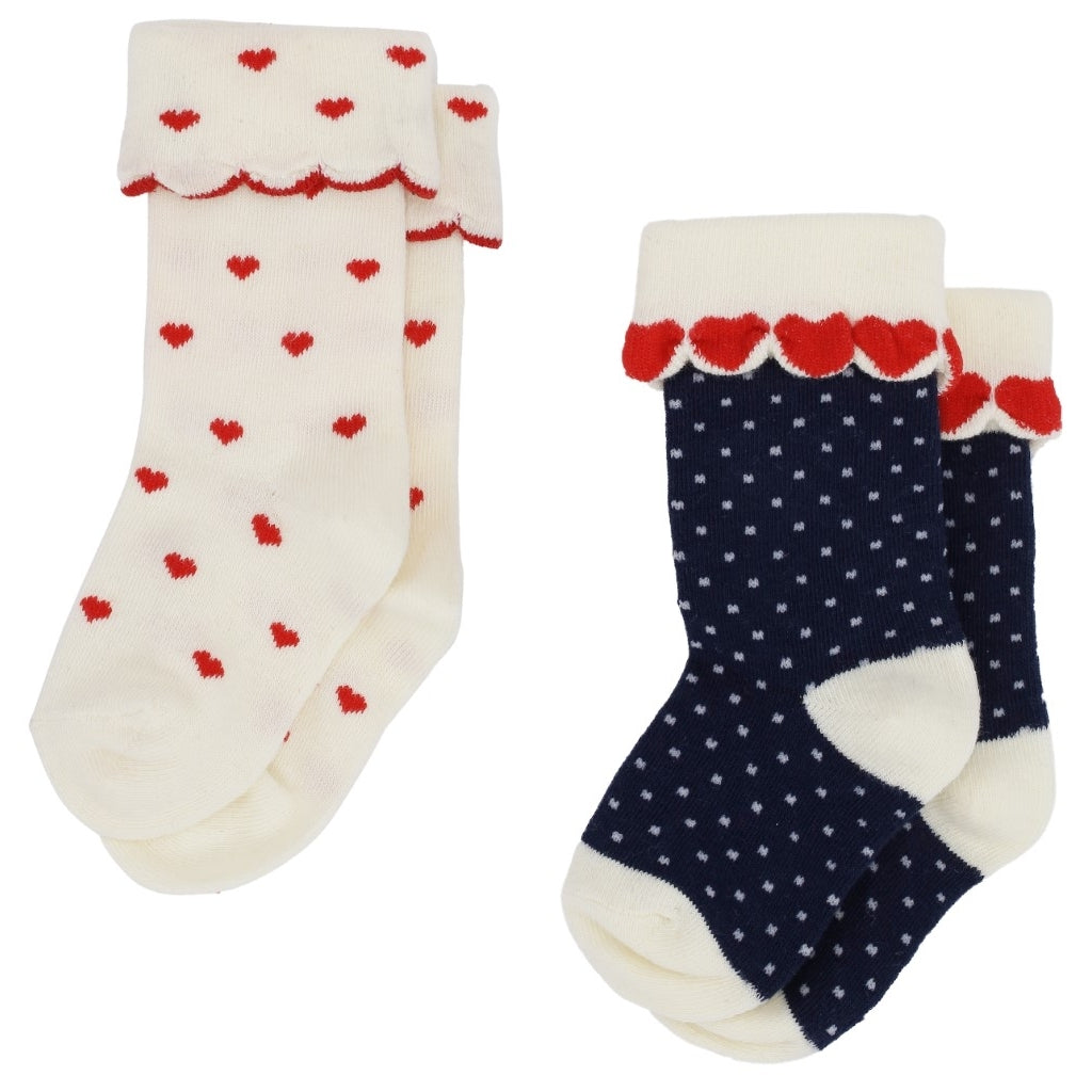 Flöss Aps Viola Socks 2-pack Socks Heart 2-pack