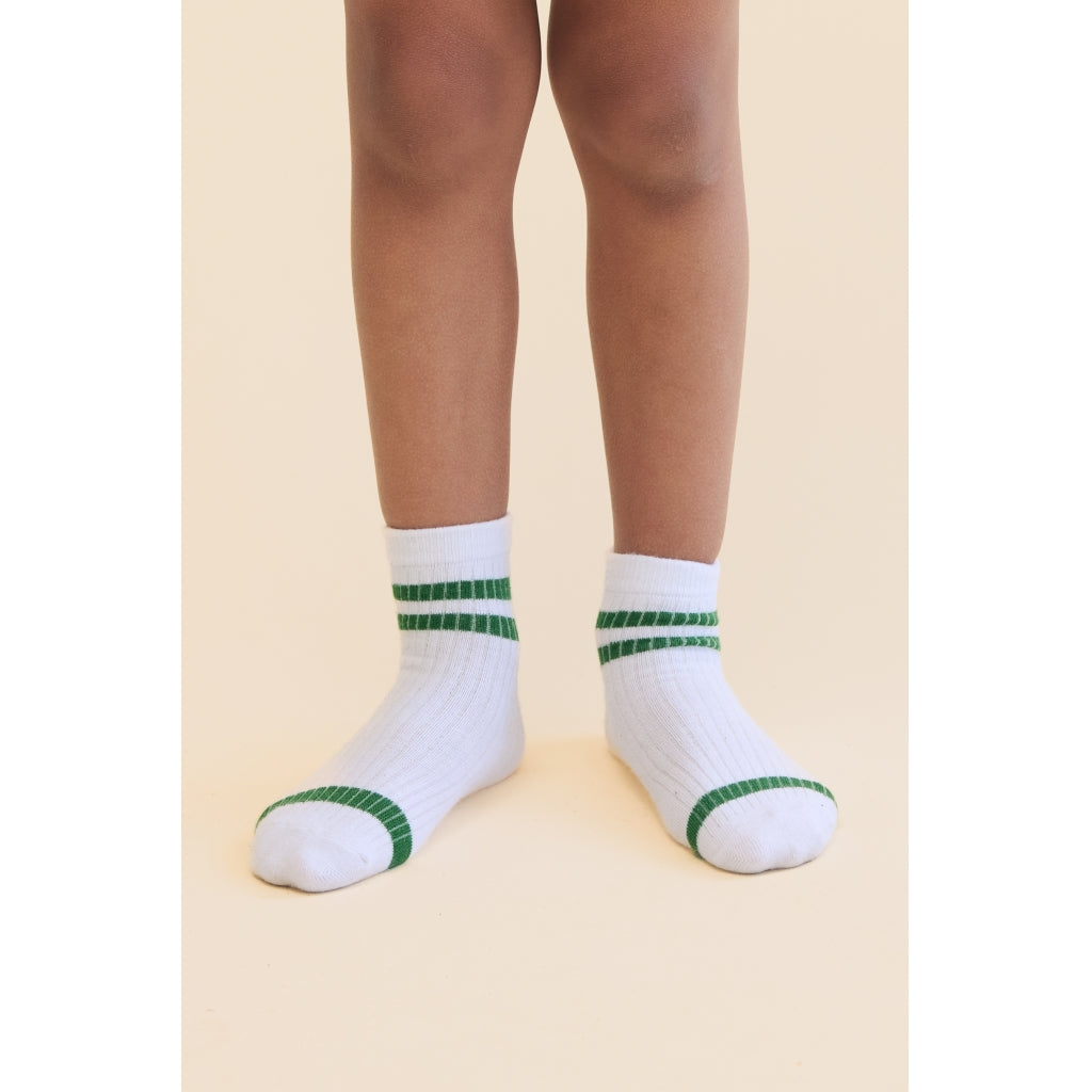 Flöss Aps Vitus Socks 2-pack Socks White/Green Tennis 2-pack