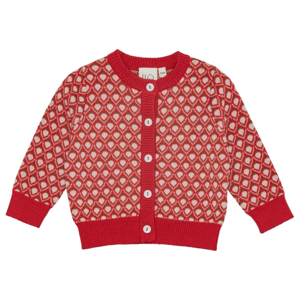 Flöss Aps Zuri Cardigan Cardigan Red Berry