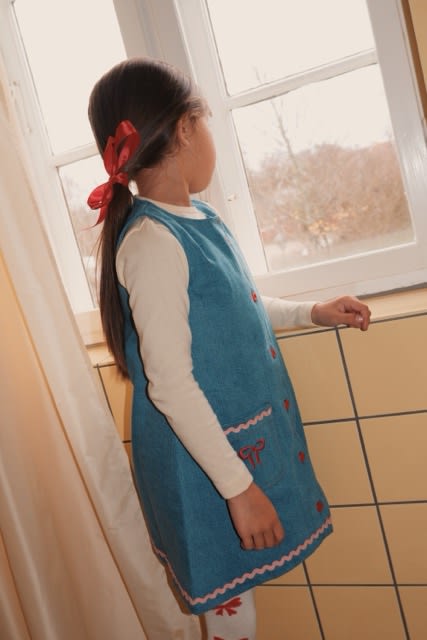 Hazel Dress - Mid Blue Rinse