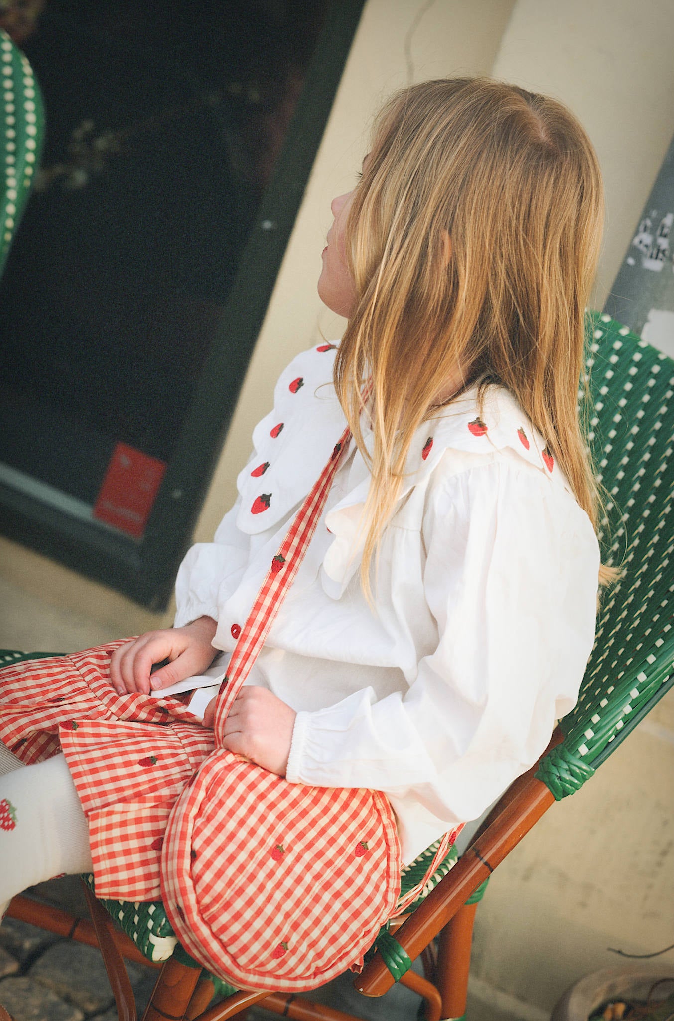 Molly Mini Shoulder Bag - Pink Berry Gingham
