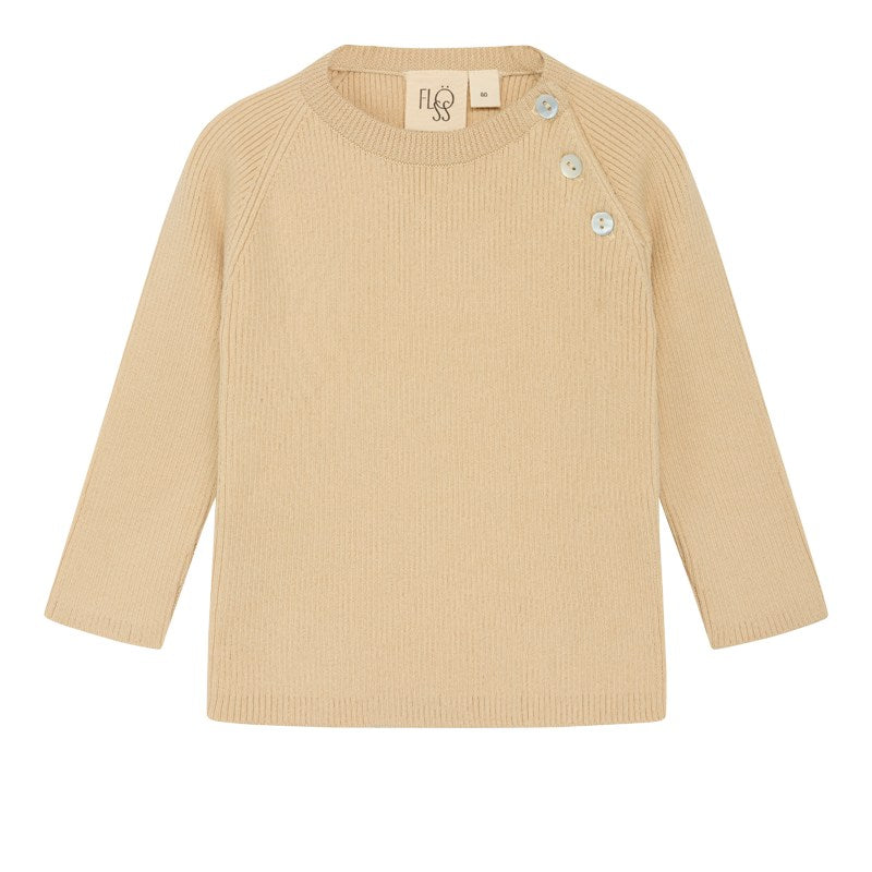 Flye sweater solid - Almond