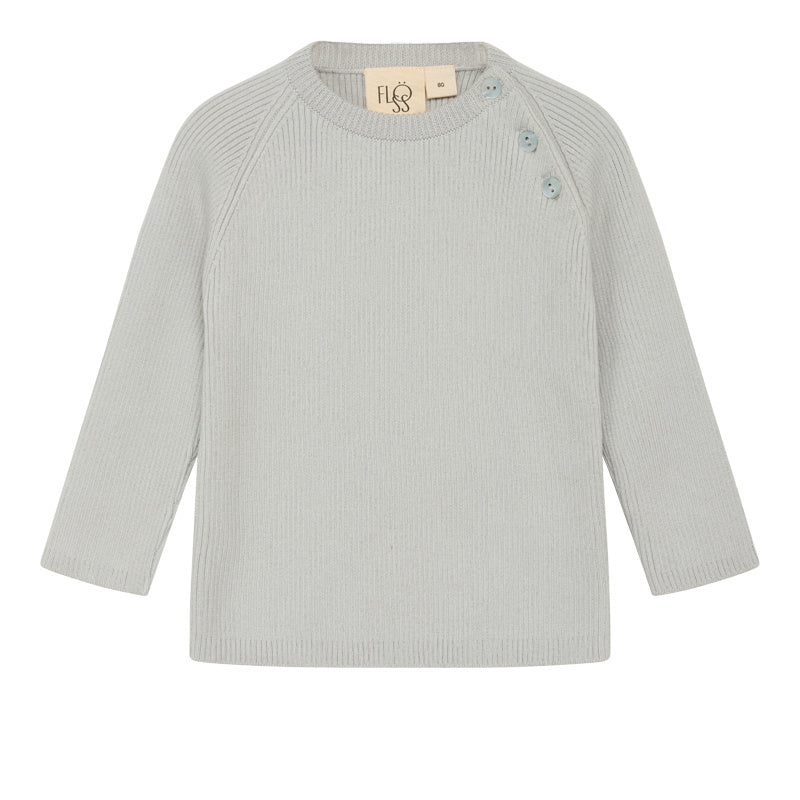 Flye sweater solid - Sea salt